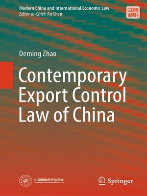 cover image of Contemporary Export Control Law of China